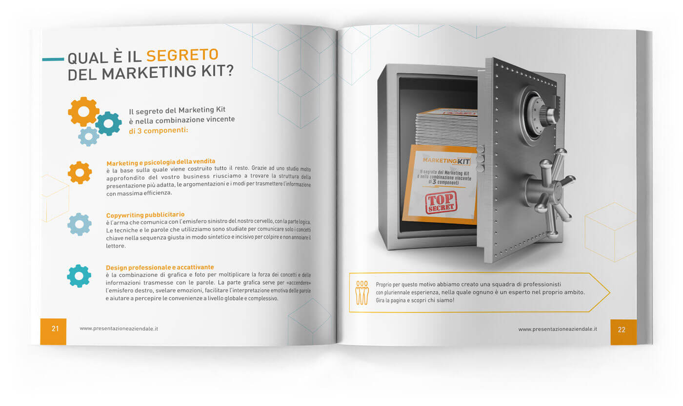 Presentazione aziendale marketing kit